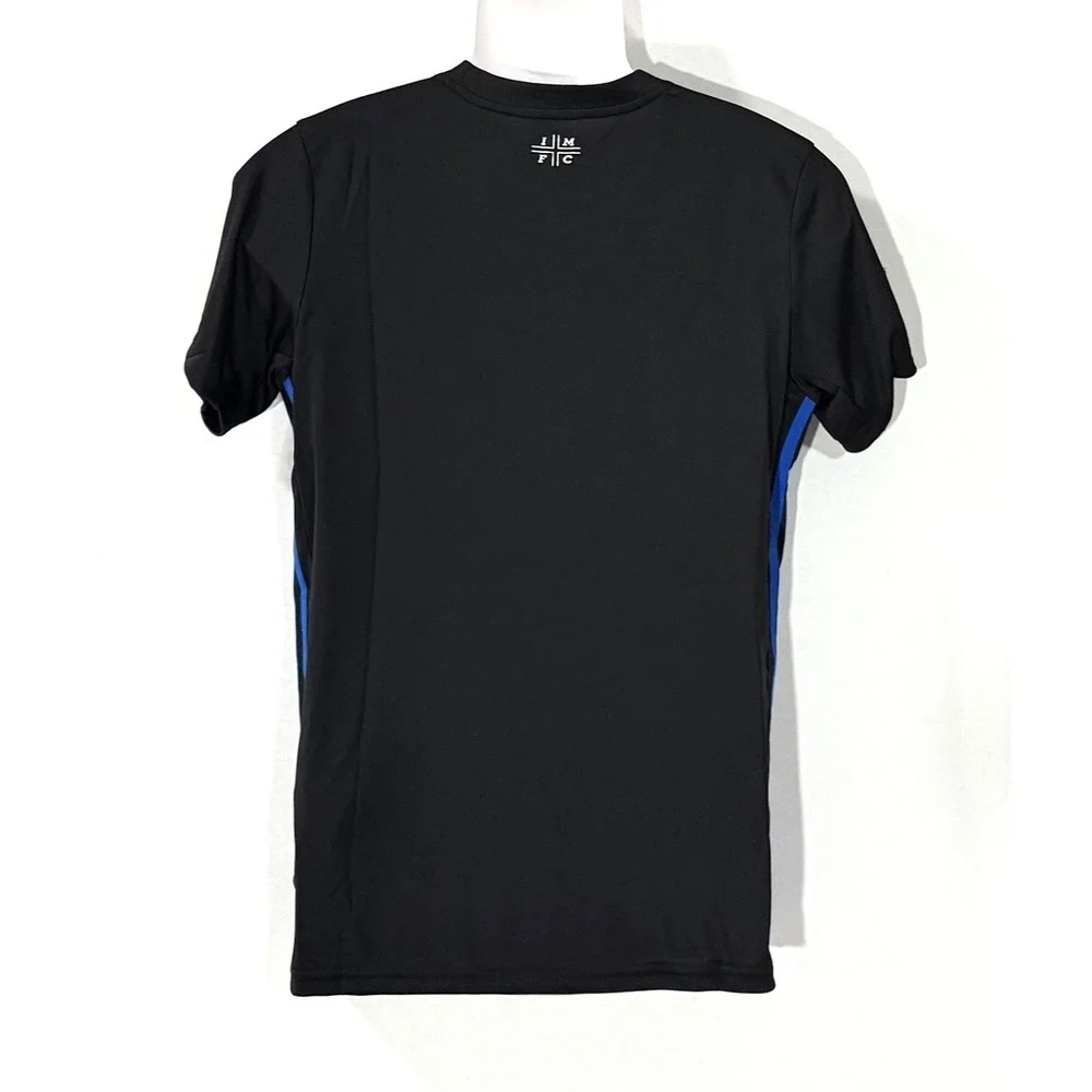 Adidas Montreal Impact MLS Shirt Size L Black Blue Climalite Jersey Top